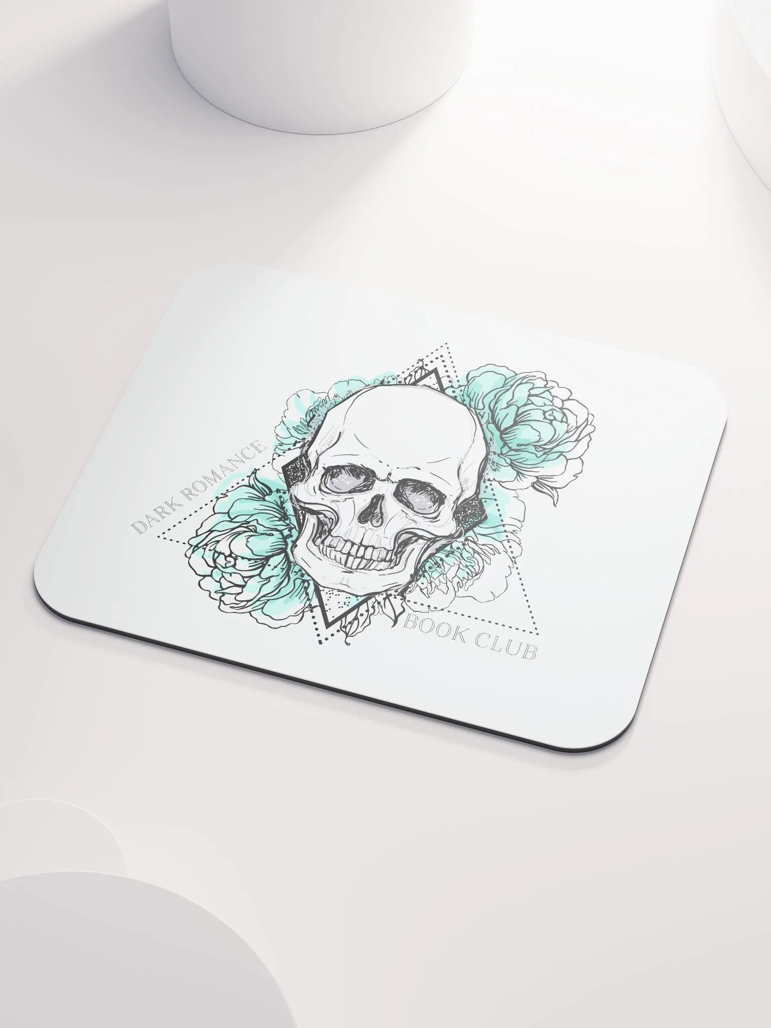 Dark Romance Floral Skull Mousepad product image (3)
