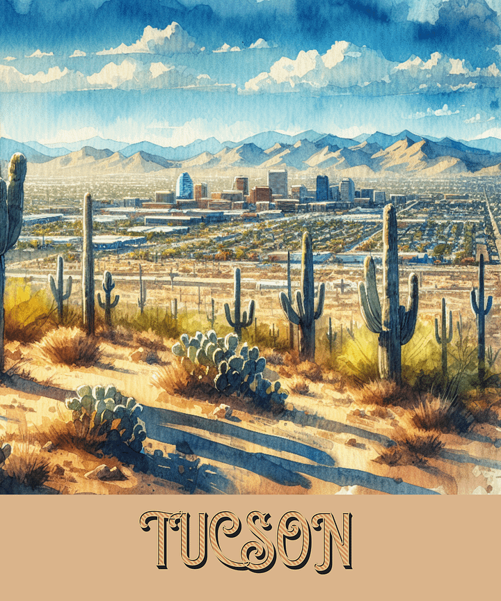Tucson Arizona Vibrant Matte Poster Print product image (9)