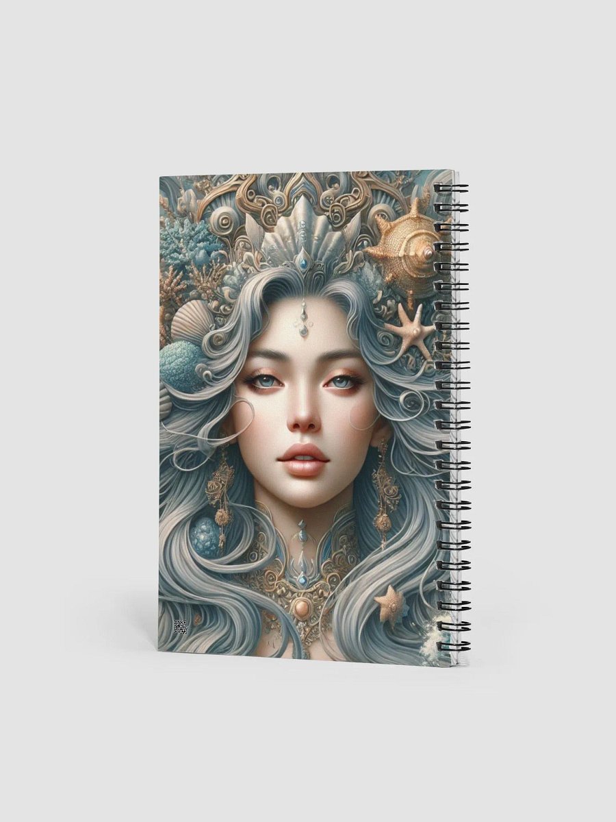 Ocean Goddess Aman Sinaya Spiral Notebook - Mystical Sea Queen Journal, Ruled Line Notebook, Filipino Sea Goddess Stationery, Oceanic product image (4)