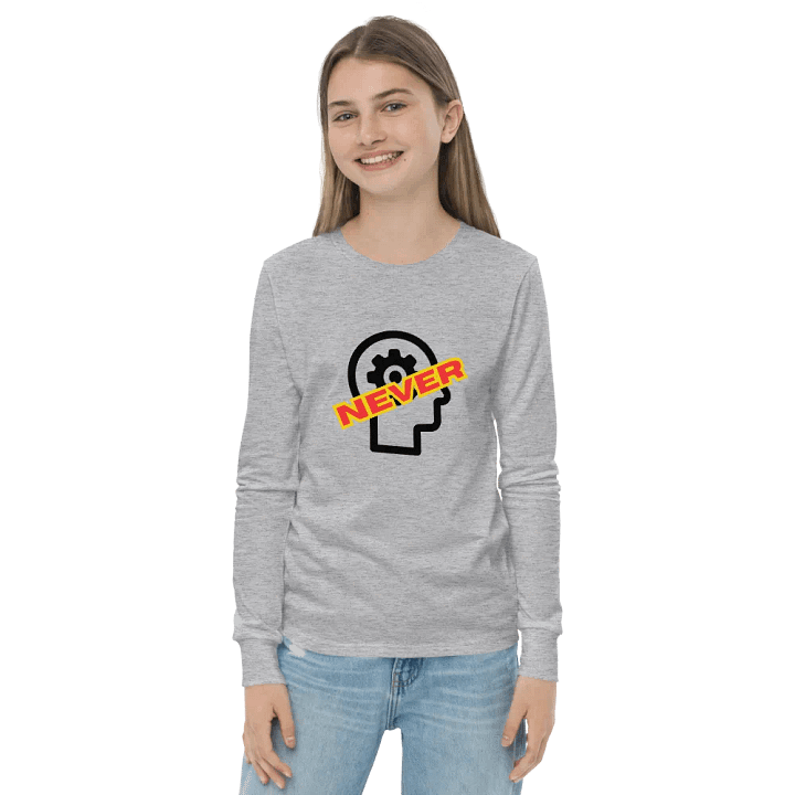 NEVER MIND Youth Long Sleeve Tee product image (2)
