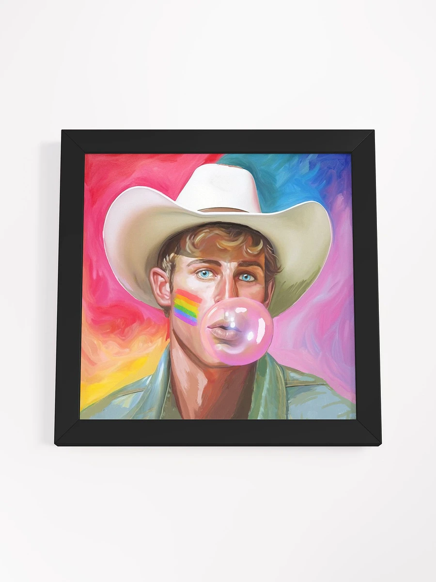 Blond Cowboy – Fun Gay Framed Poster product image (4)
