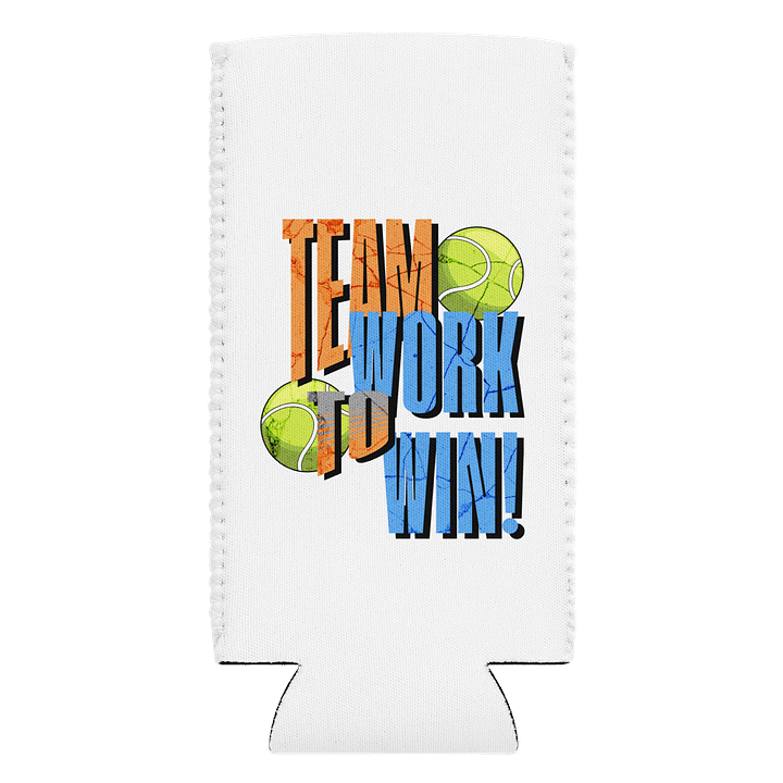Team Work To Win Tennis Winning Can Cooler product image (1)