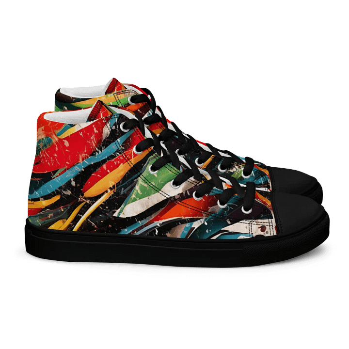 Chromatic Chaos High Top Canvas Shoes product image (2)