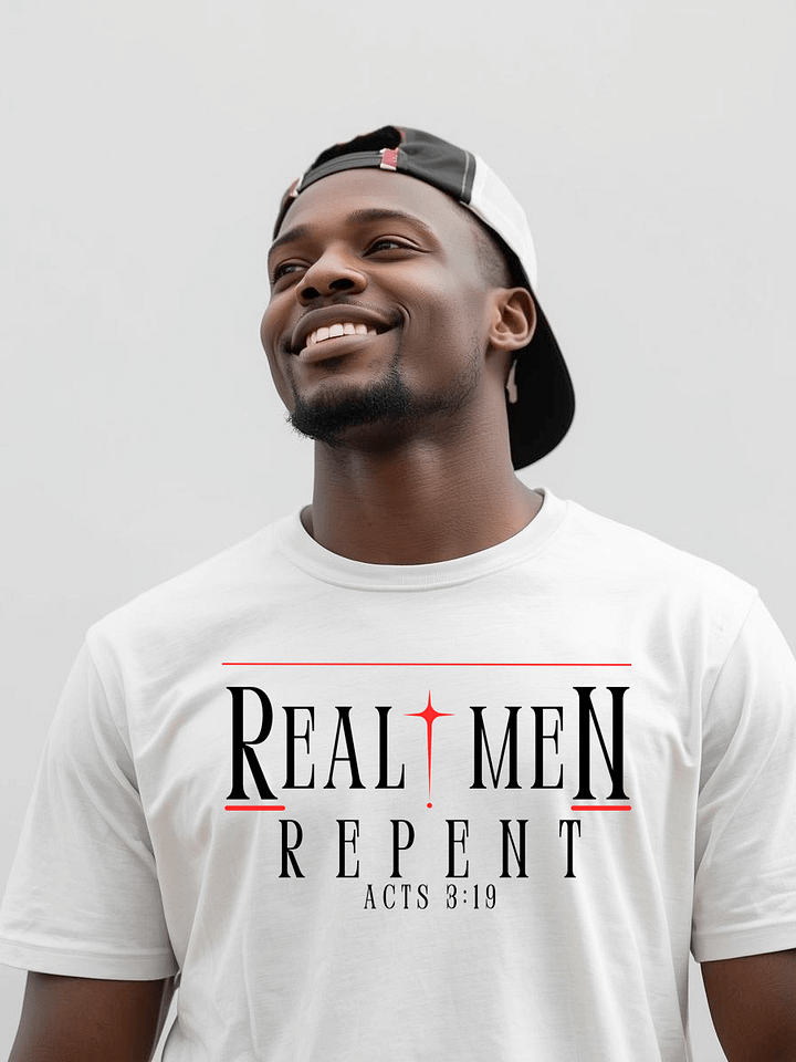 Real Men Repent - Men’s Christian T-Shirt product image (1)