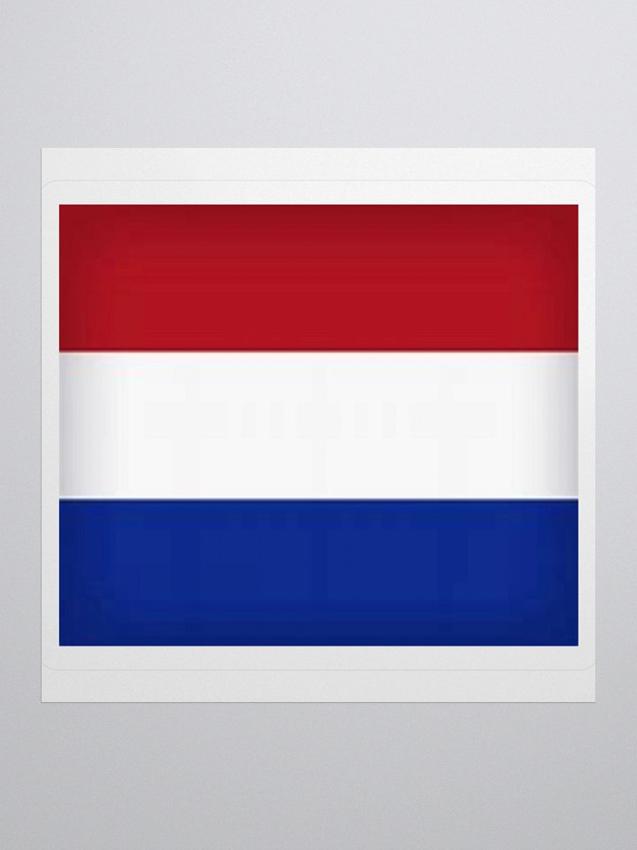 Exclusive Netherlands Flag Kiss-Cut Sticker by TDS Music - Unique Design (3" x 3", 4" x 4", 5.5" x 5.5") product image (1)