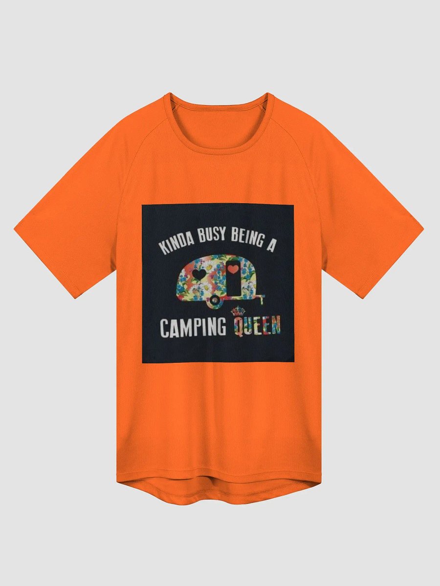 "Camping Queen" Orange T-Shirt (Ladies product image (1)