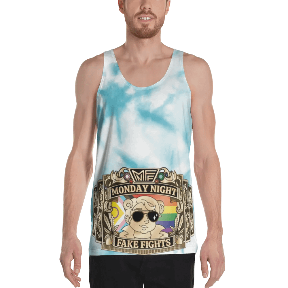 MNFF Championship belt Blue Tie Dye 