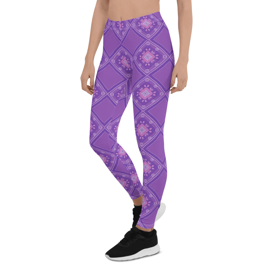 Lilac Pattern Leggings product image (6)