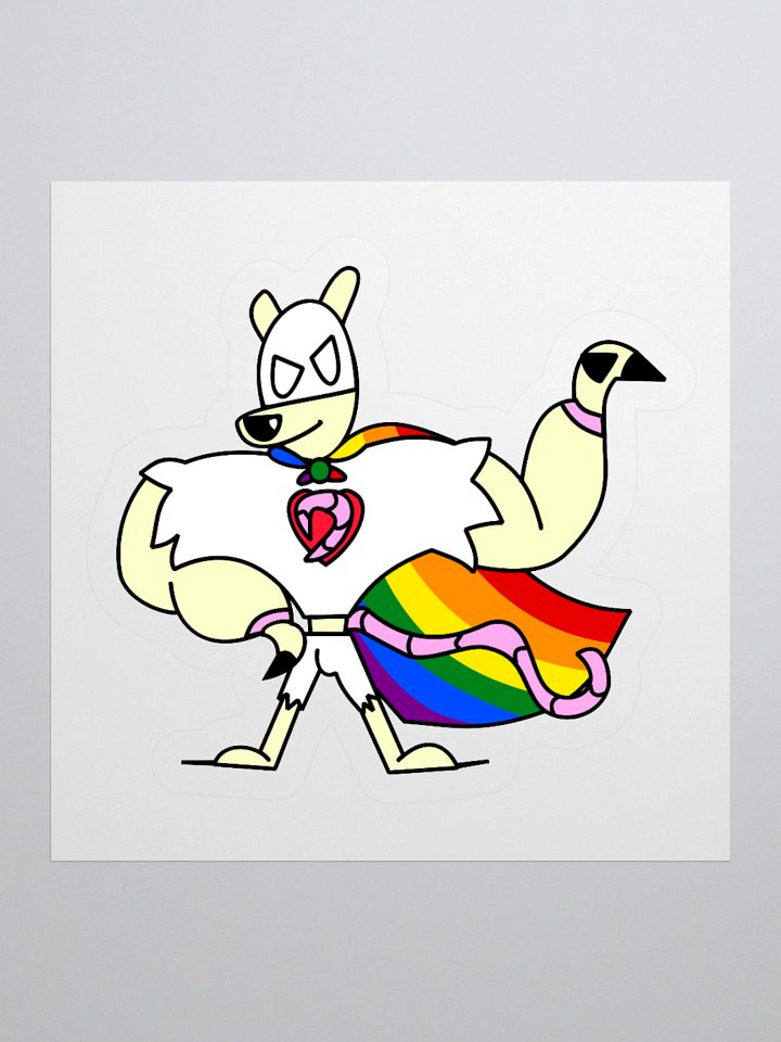 Superhomo! Vermili Gay White Variant Sticker! product image (1)