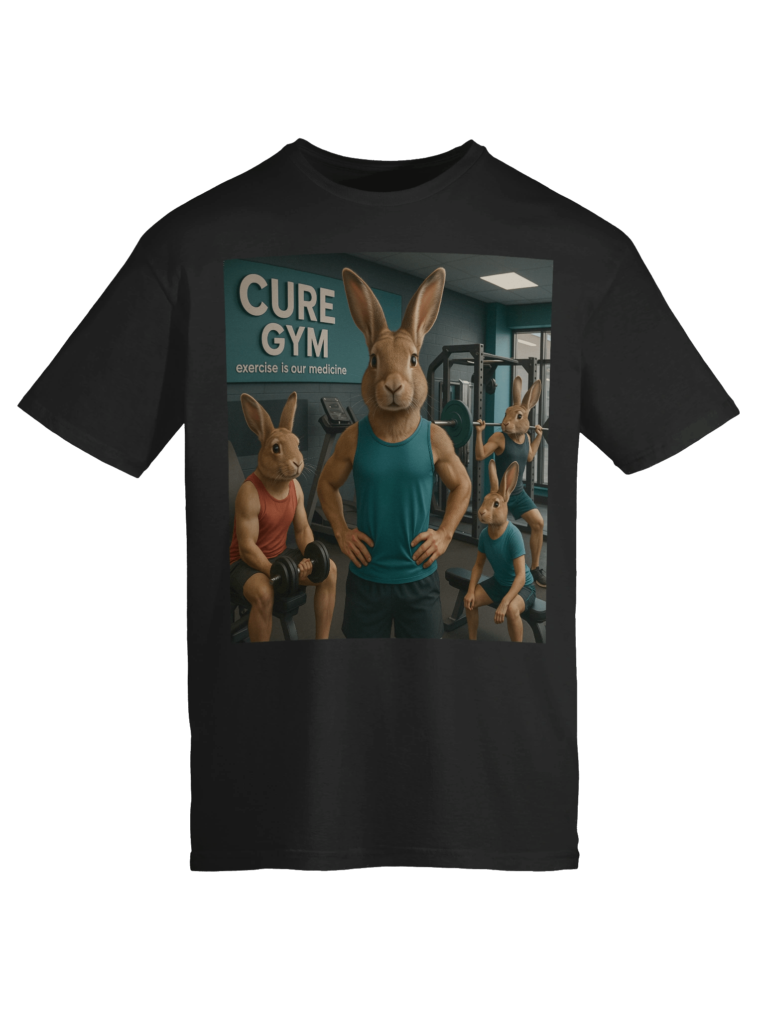 CURE GYM Rabbit Workout T-Shirt product image (75)