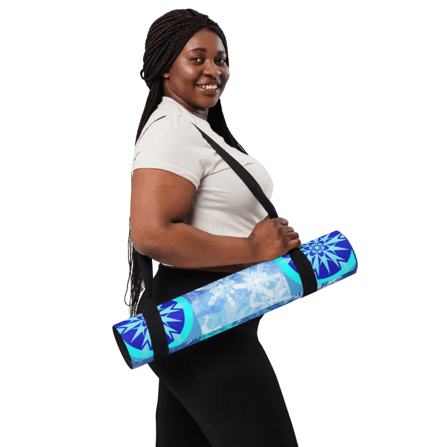 snowflake yoga mat product image (10)