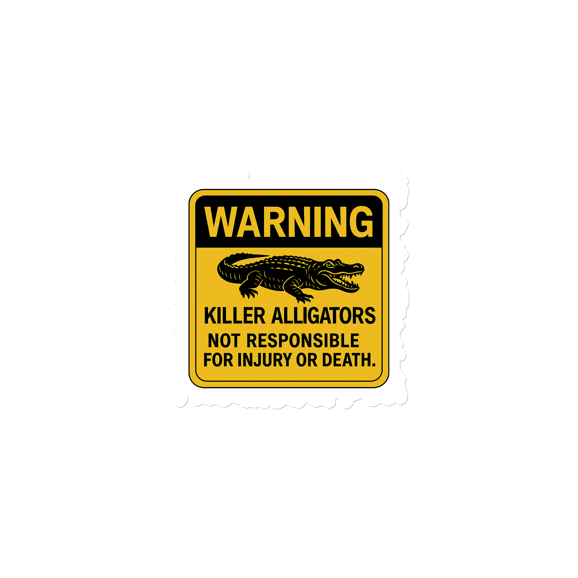 Killer Alligators Warning product image (1)