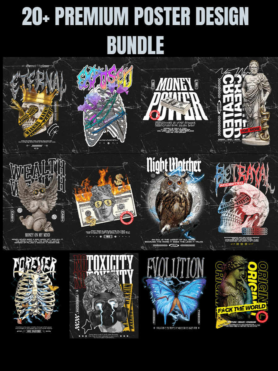 20+ Premium POSTER Design Bundle product image (1)