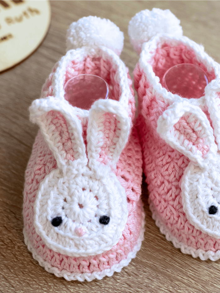 Crochet Pattern: Bunny Baby Booties product image (9)