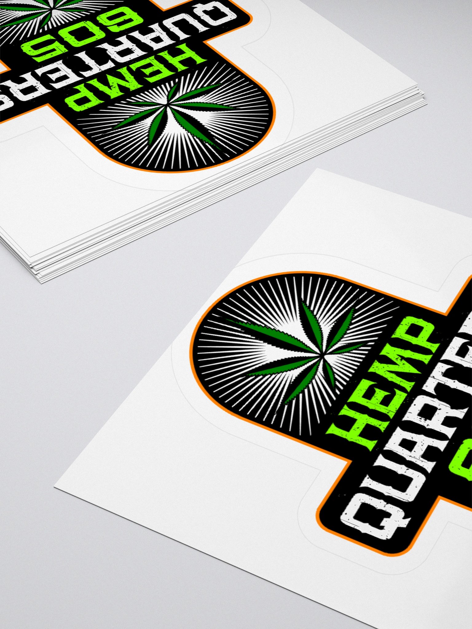 Hemp Quarters Invisible Back Sticker 3