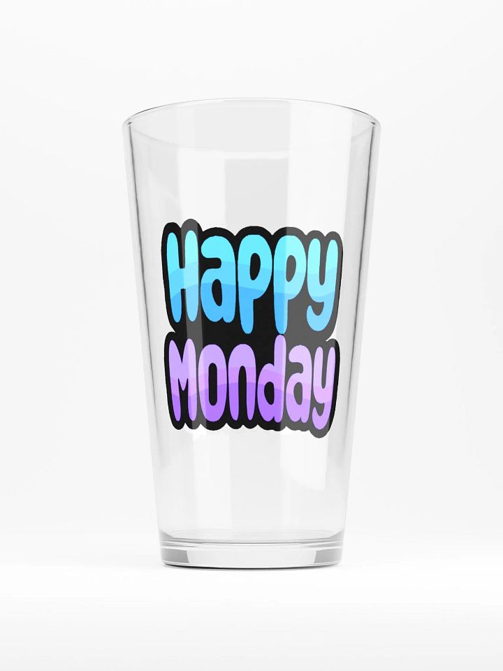 Happy Monday PINT GLASS product image (1)