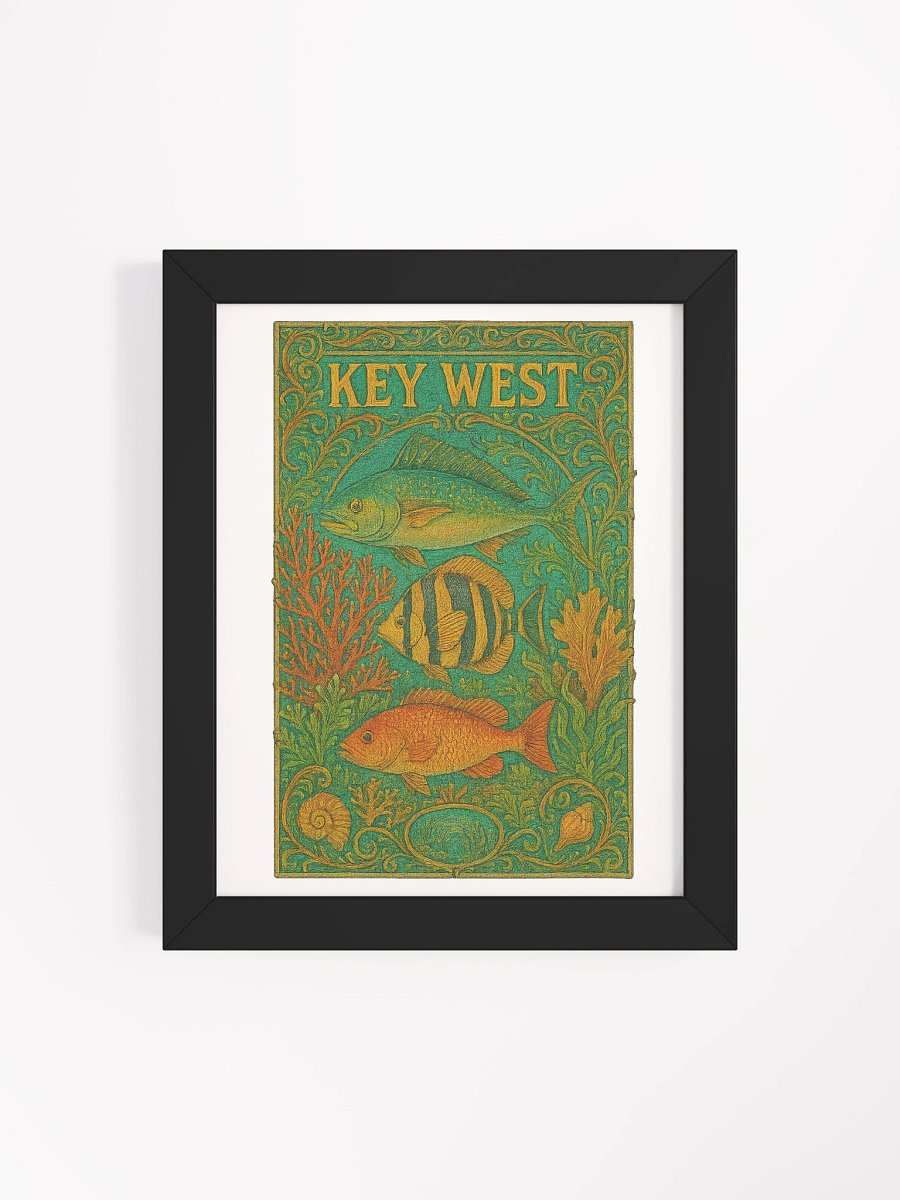 Key West Framed Poster with Fish product image (86)