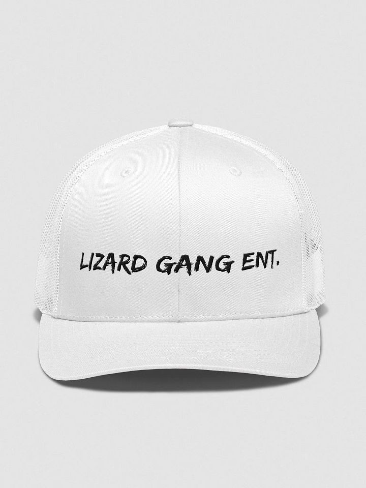 LGE White Embroidered Trucker Hat product image (1)