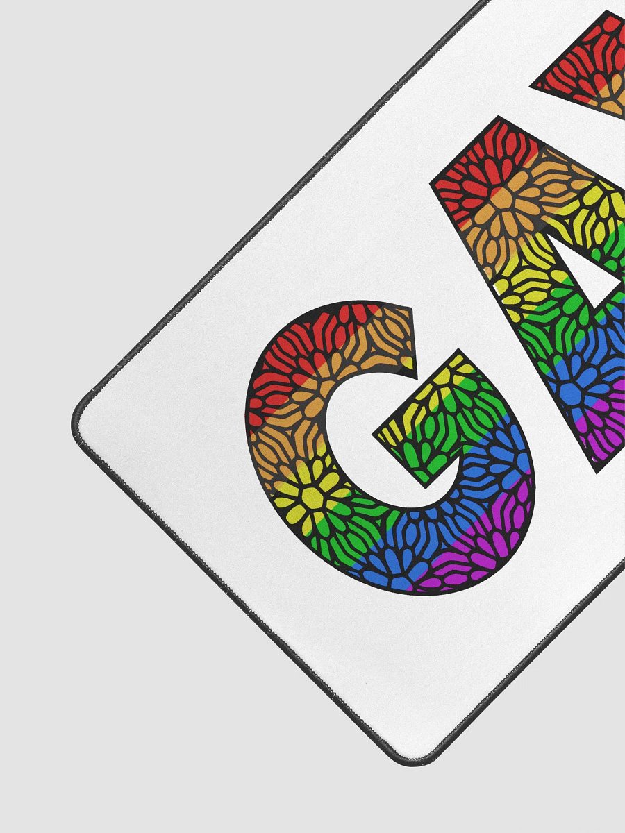 GAY Pride Colors and Flowers Mousepad product image (3)