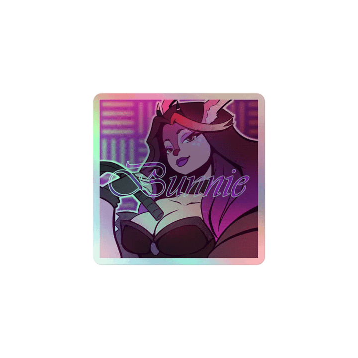 Bunnie from The Menagerie Holographic Sticker Sheet product image (1)