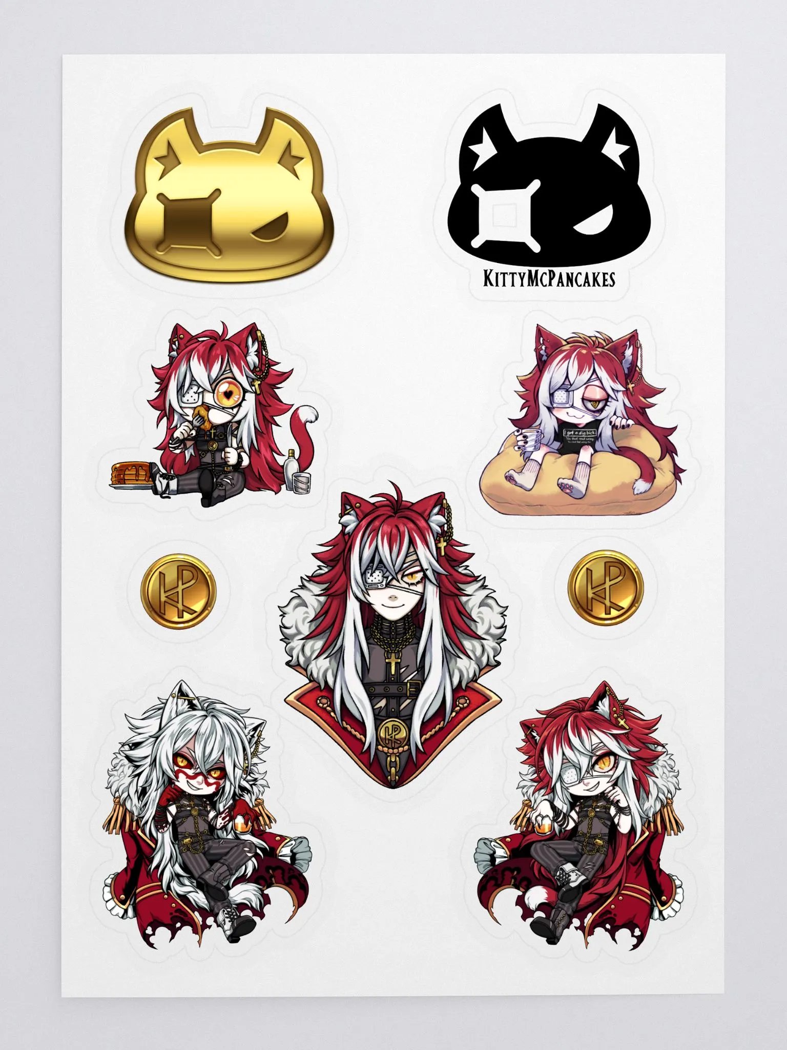 Kitty sticker sheet product image (3)