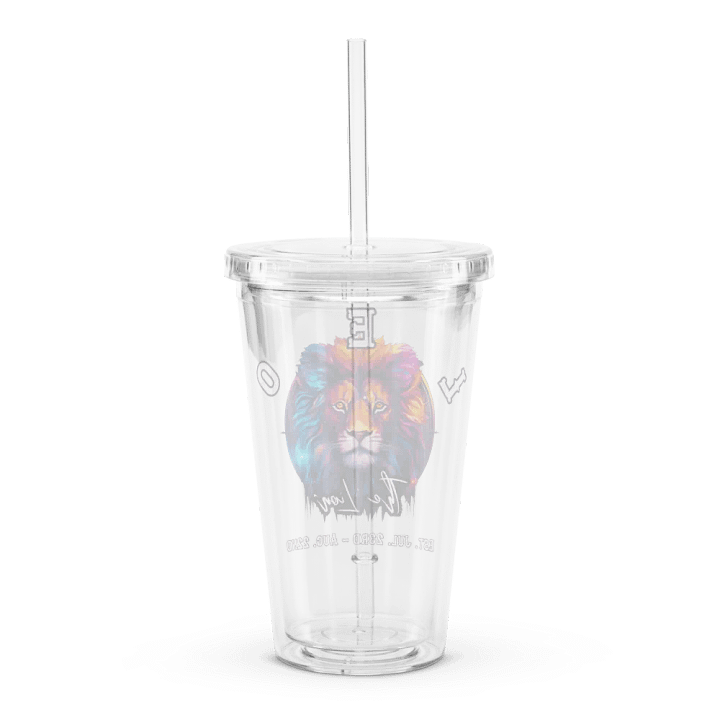 Leo - Zodiac Double Wall Clear Plastic Tumbler product image (2)