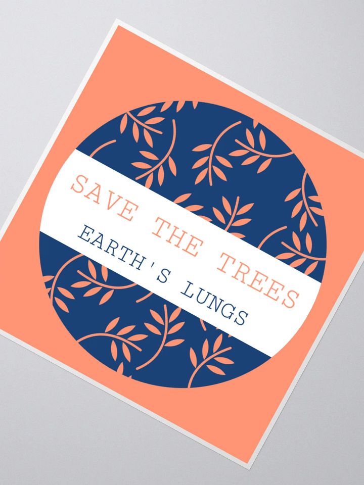 Eco-Friendly 'Save the Trees' Sticker Pack product image (6)