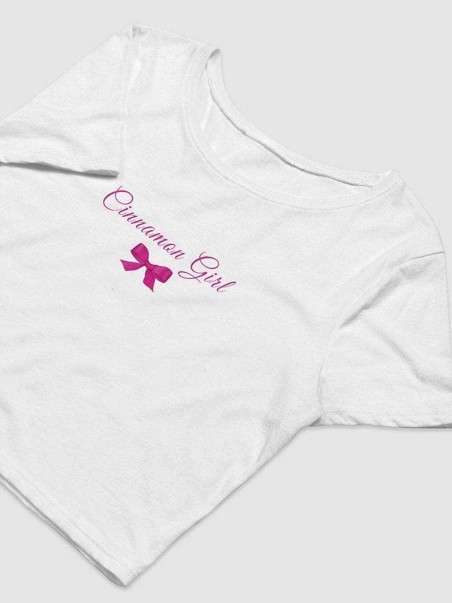 Cinnamon Girl Pink Bow Baby Tee product image (7)