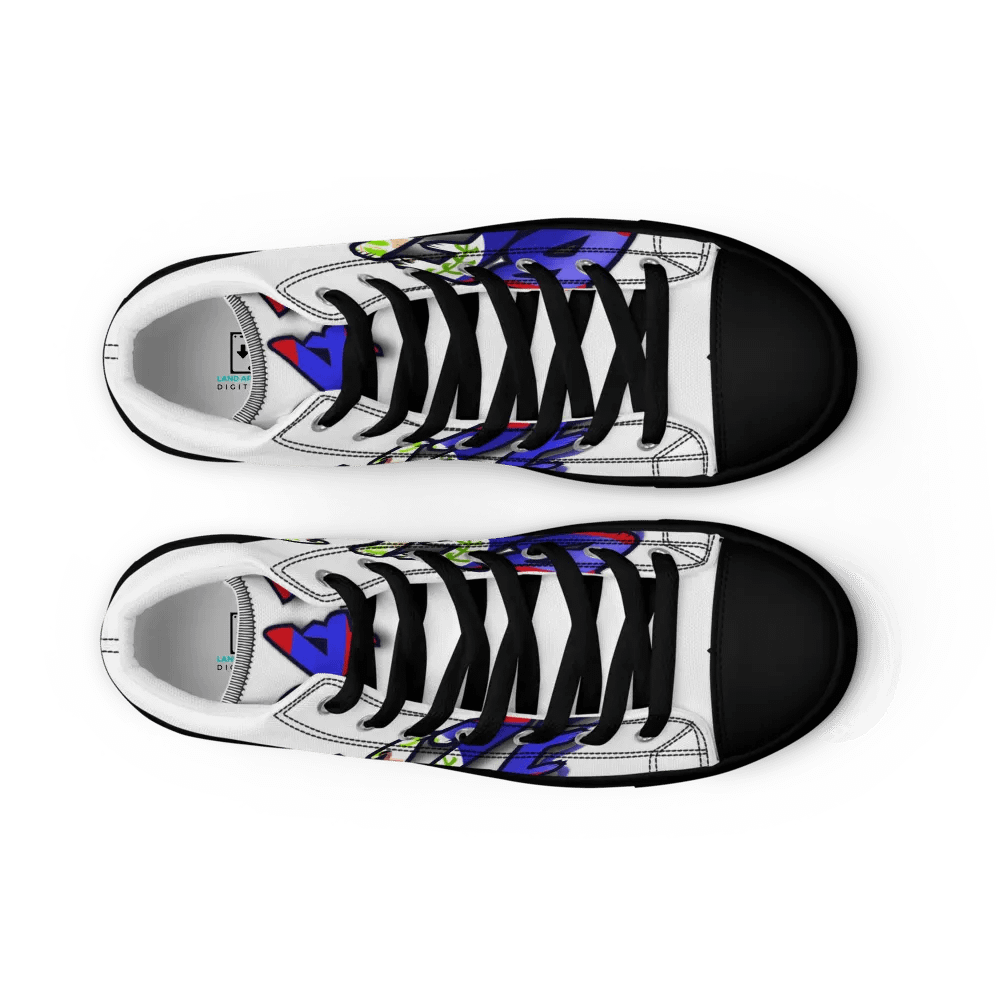 Belize @43 Independence Day Women's High Top Canvas Shoes product image (8)