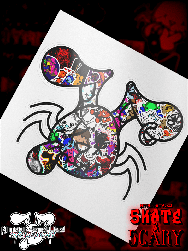 Wave 5 - Stitch-Hare Sticker Bomb Kiss Cut Sticker product image (1)