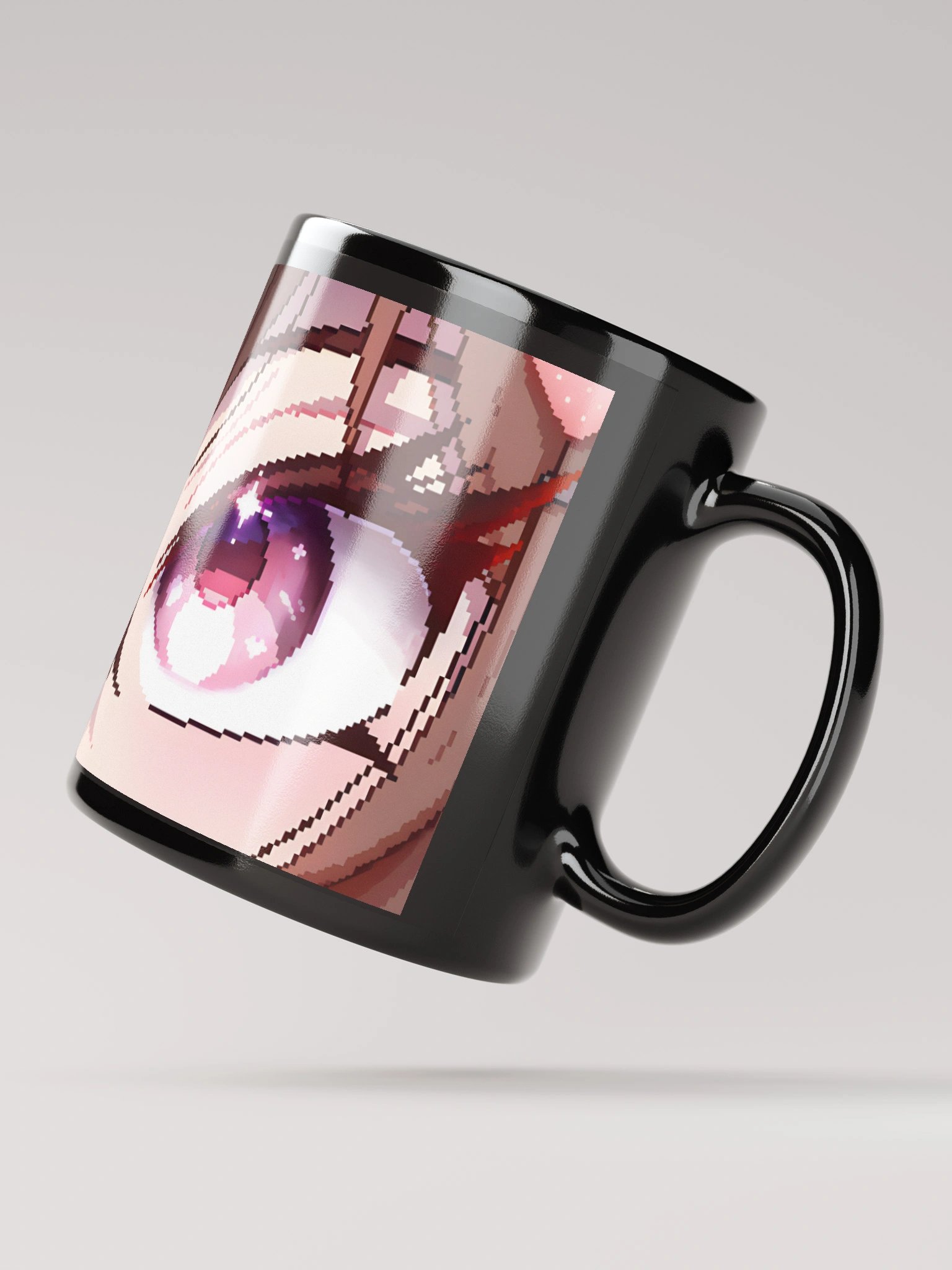ONLY EYES | Black Glossy Mug product image (4)
