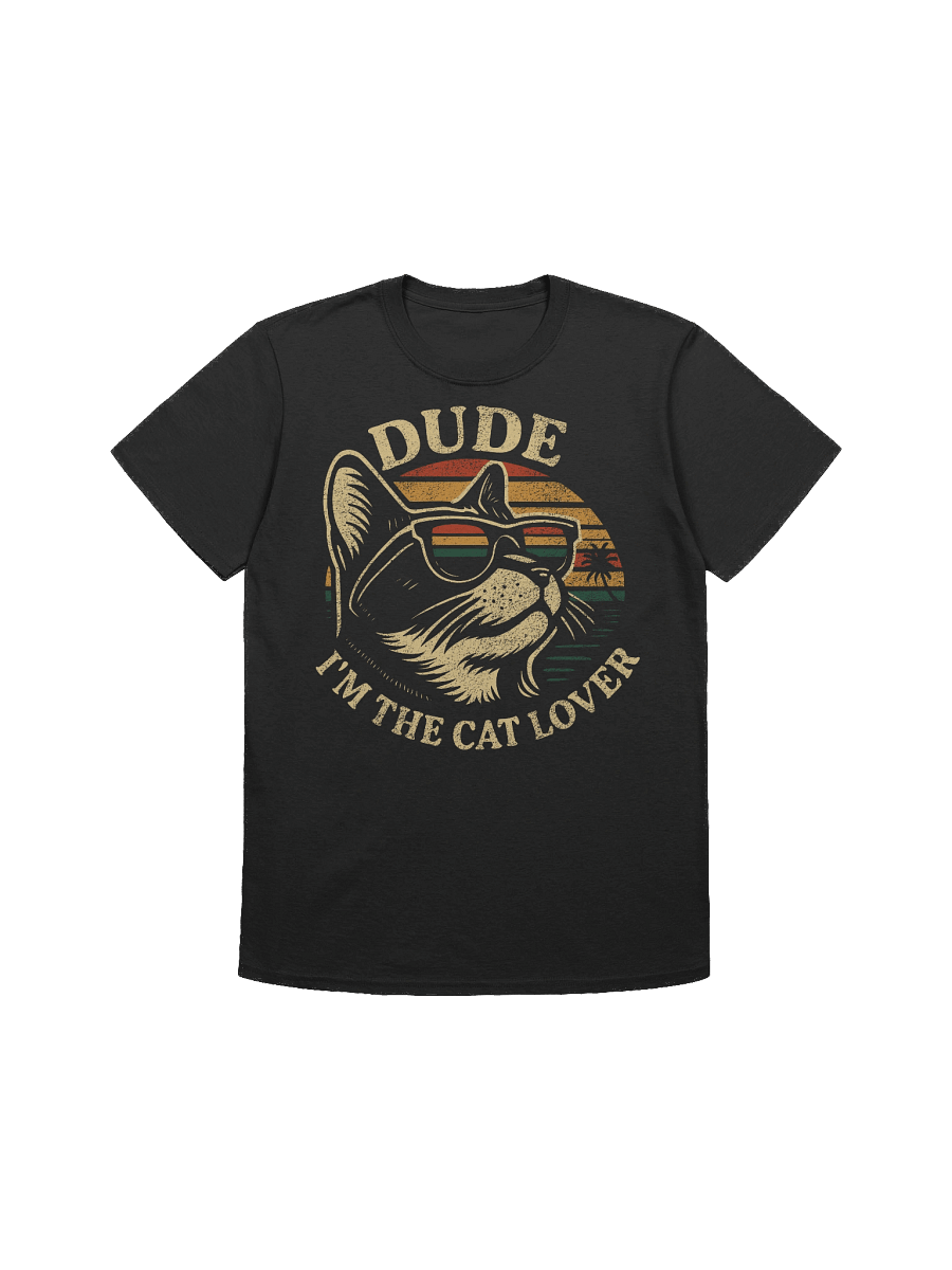 Retro Cat Lover Sunset T-Shirt product image (5)