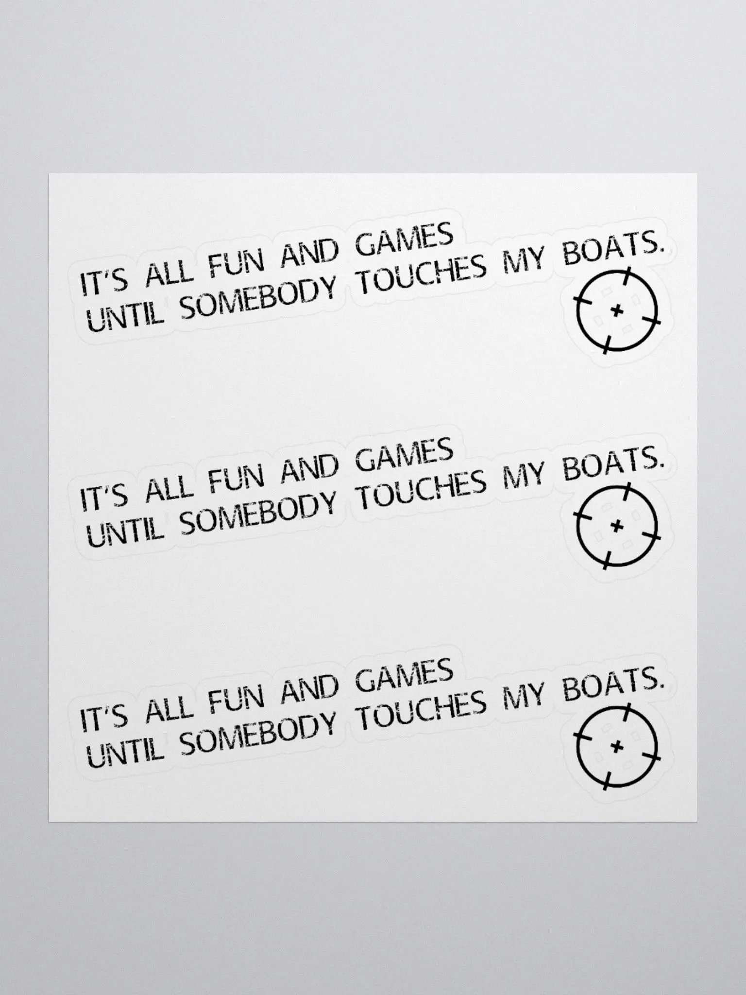 Don't touch my boats (Sticker) product image (1)
