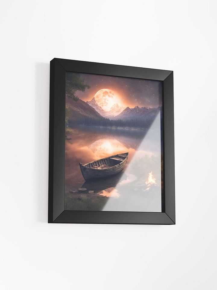 Moonlit Row Boat Framed Poster product image (20)