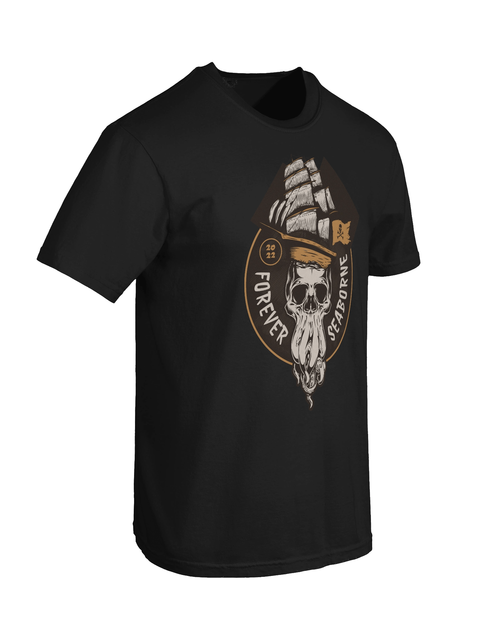 Trendy Pirate Octopus Skull T-Shirt for Streetwear Fashion product image (8)