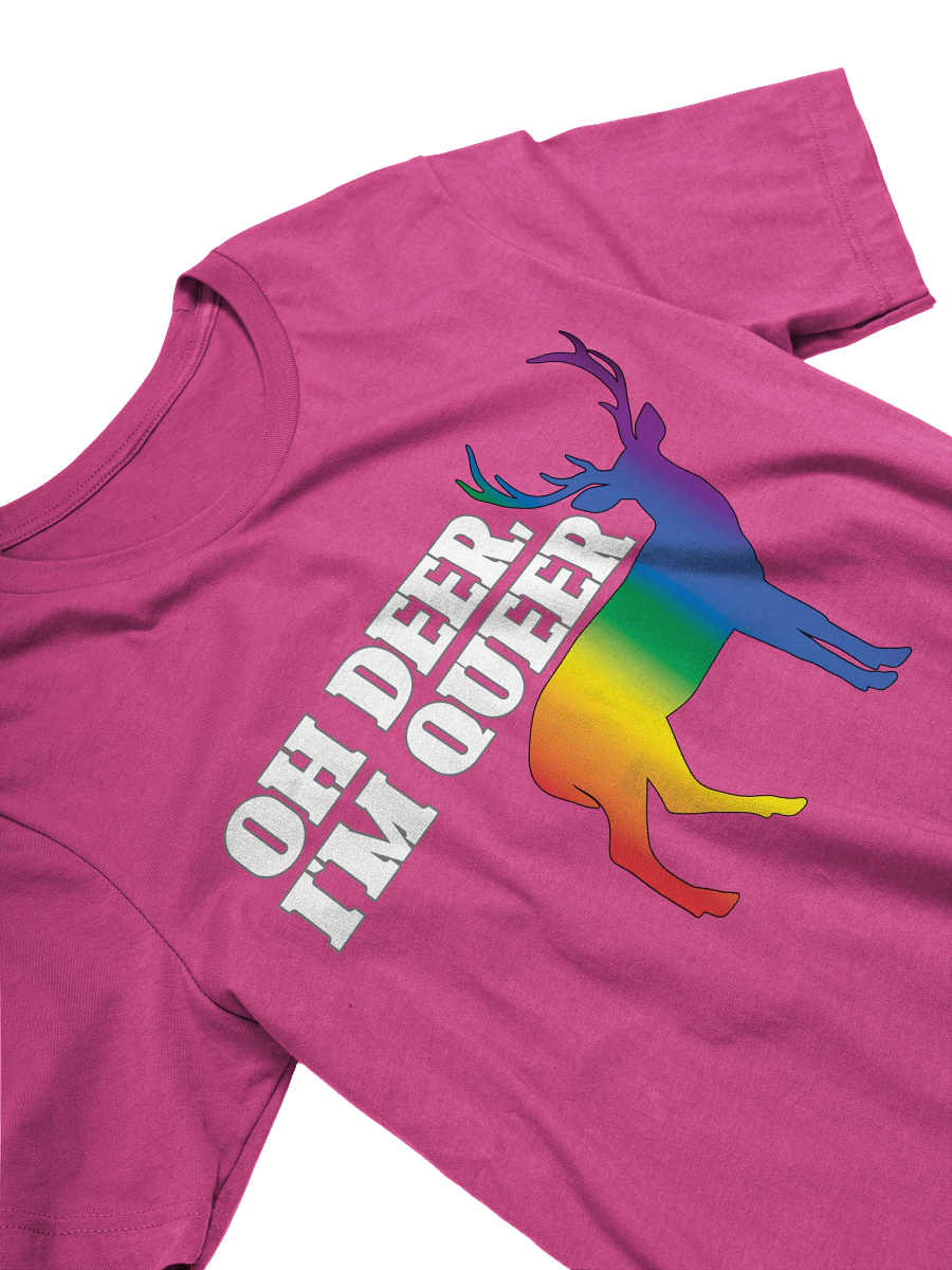 Oh Deer, I'm Queer Pride Flag T-shirt product image (28)