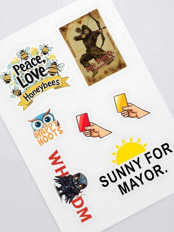 LoreForged Twitch Emote Kiss Cut Sticker Sheet product image (1)