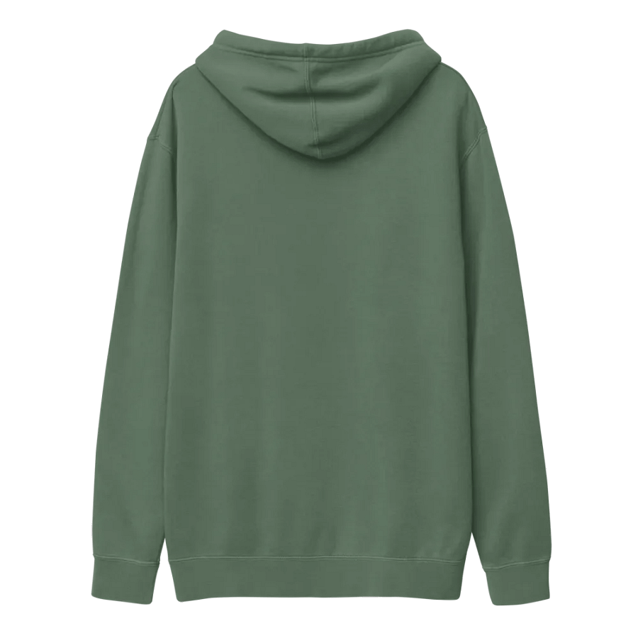 admittedly difficult (white thread) embroidered pigment hoodie product image (39)