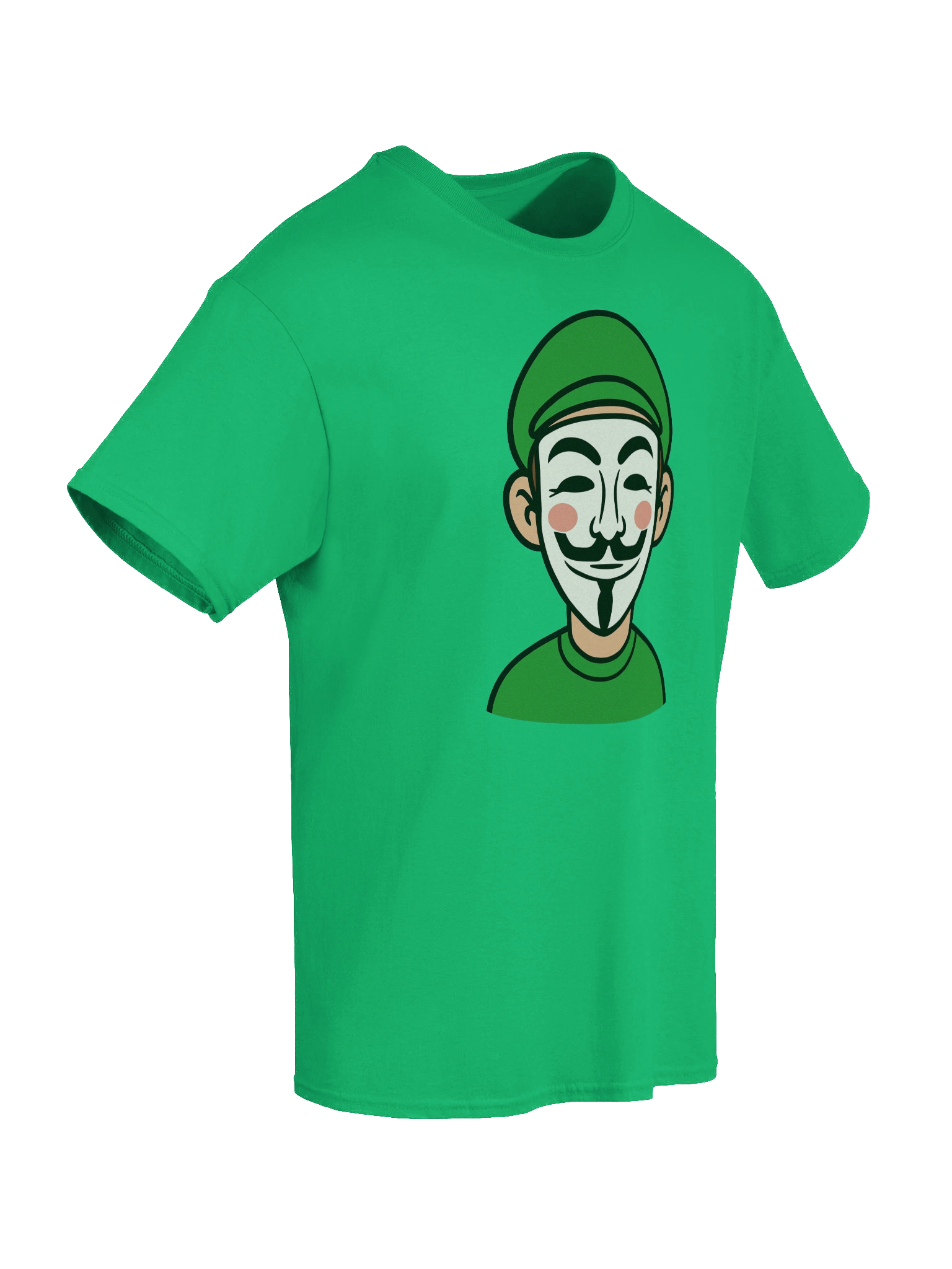 Masked Green Shirt and Hat Man Tee product image (15)