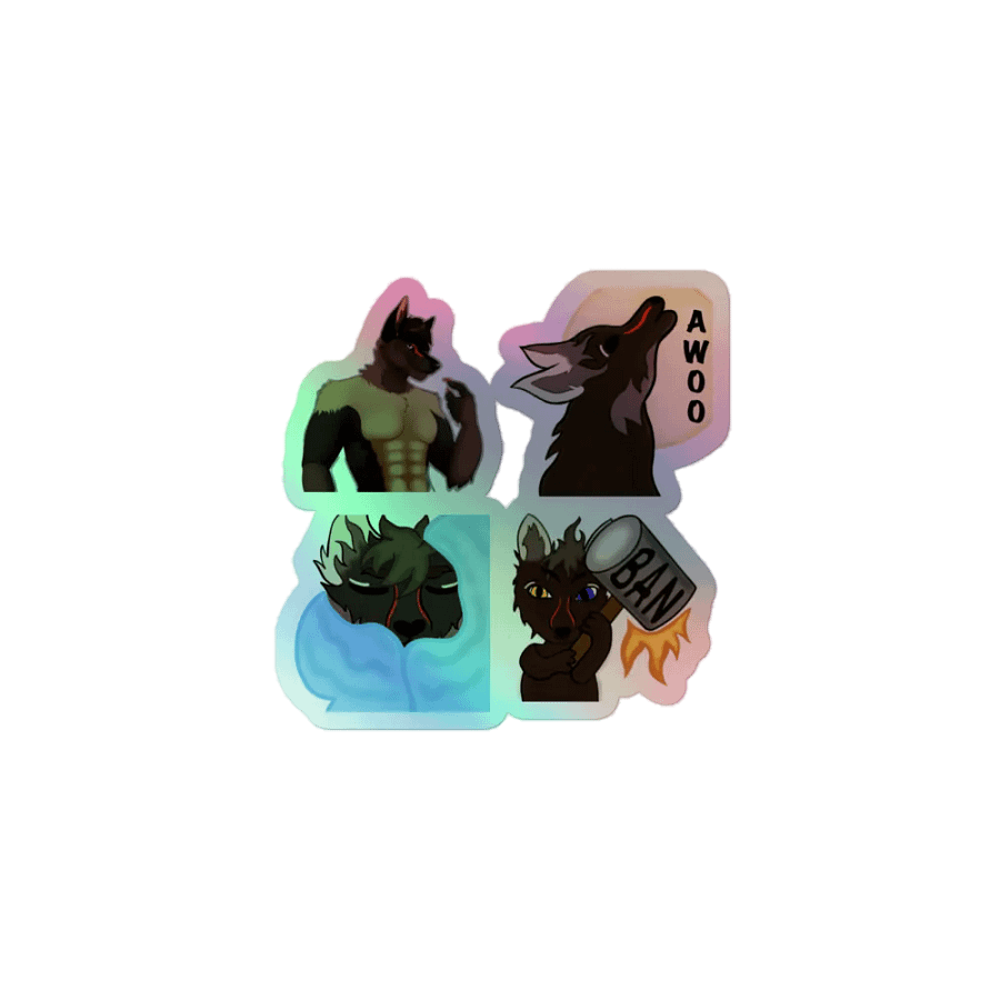 Golden Wolf sticker product image (1)