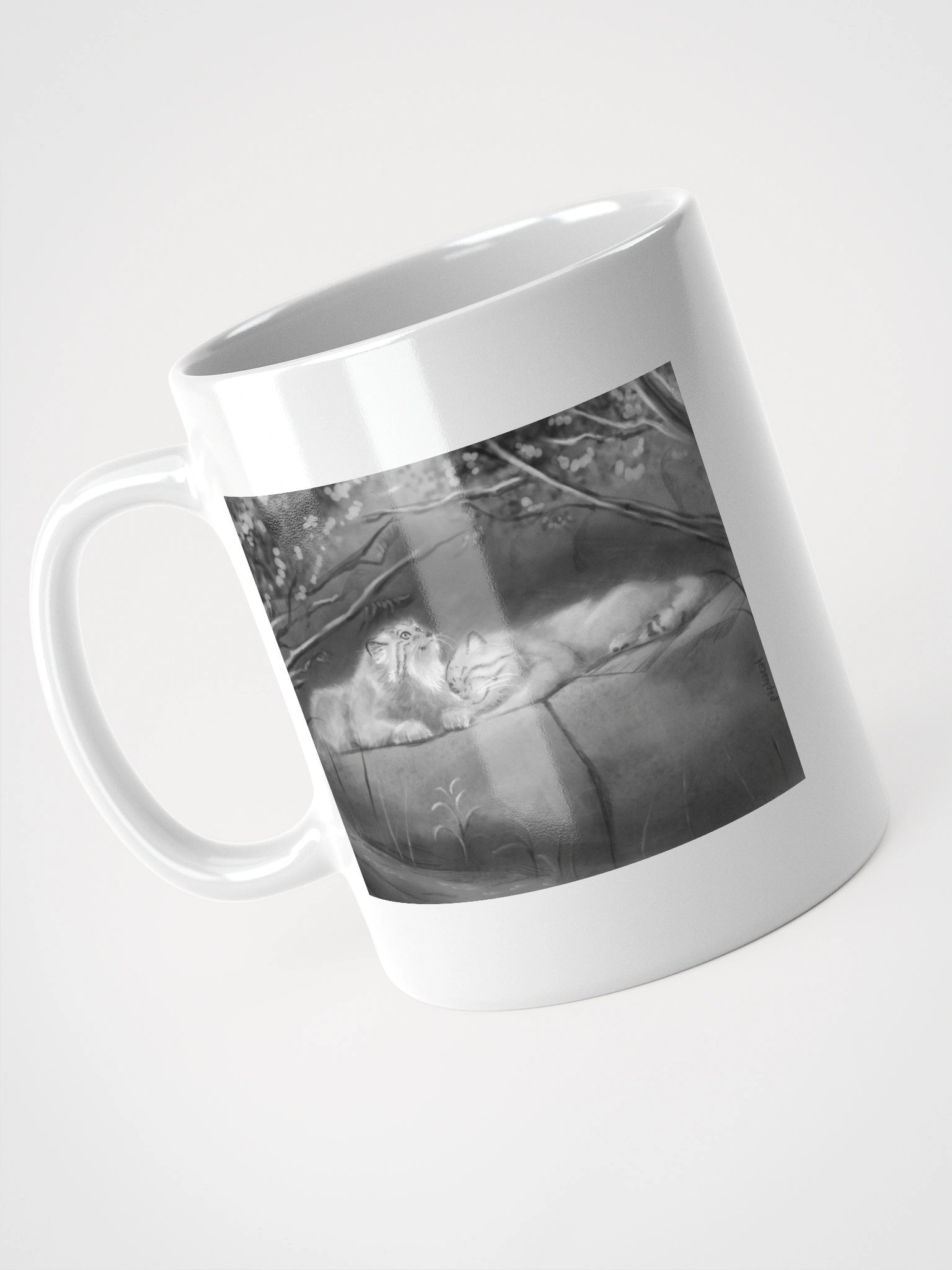 Bol & Polly Tribute (B&W) - White Mug product image (4)