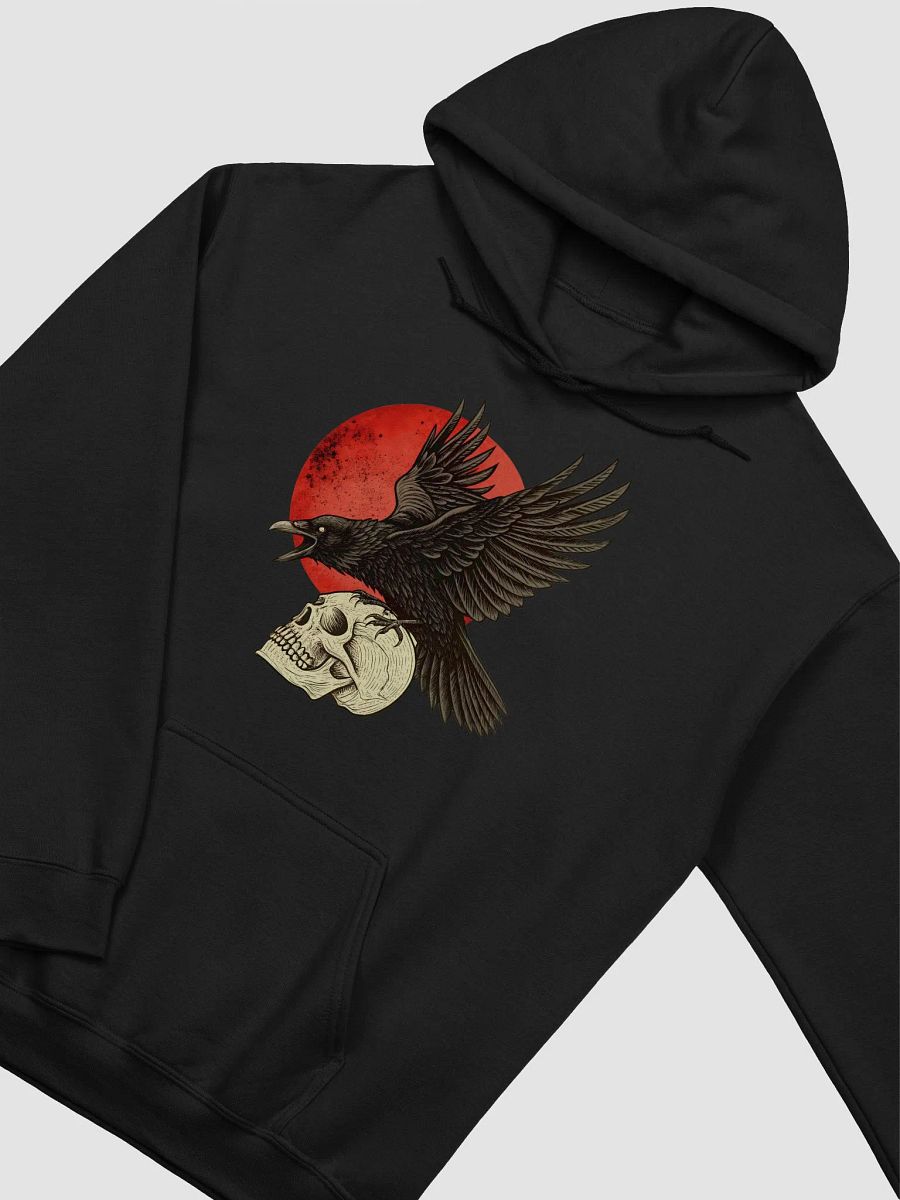 Raven & Skull Hoodie – Dark Gothic Aesthetic Sweatshirt | Alternative & Occult Streetwear product image (2)