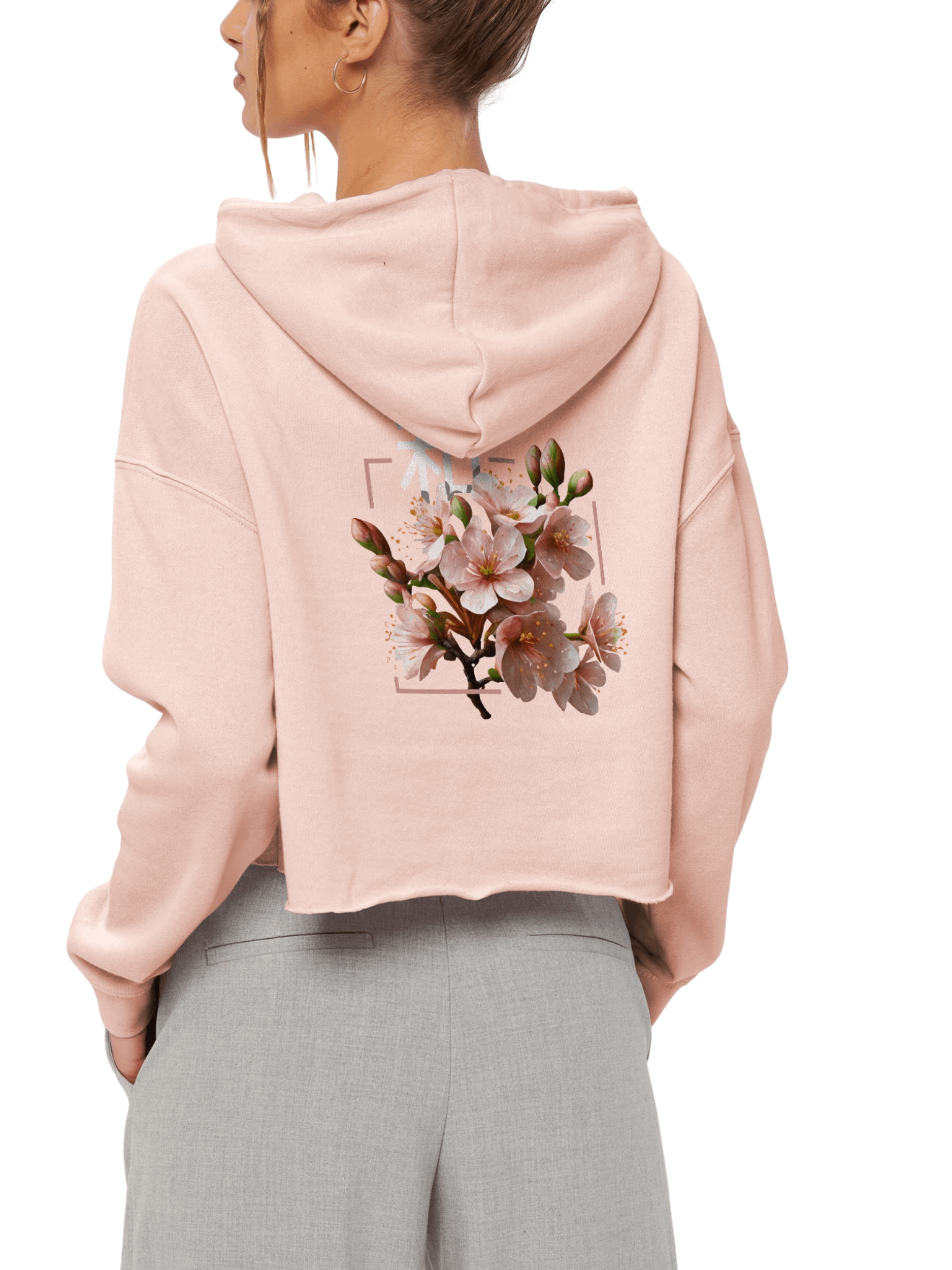 "Peace x Blossom" Crop Hoodie product image (2)