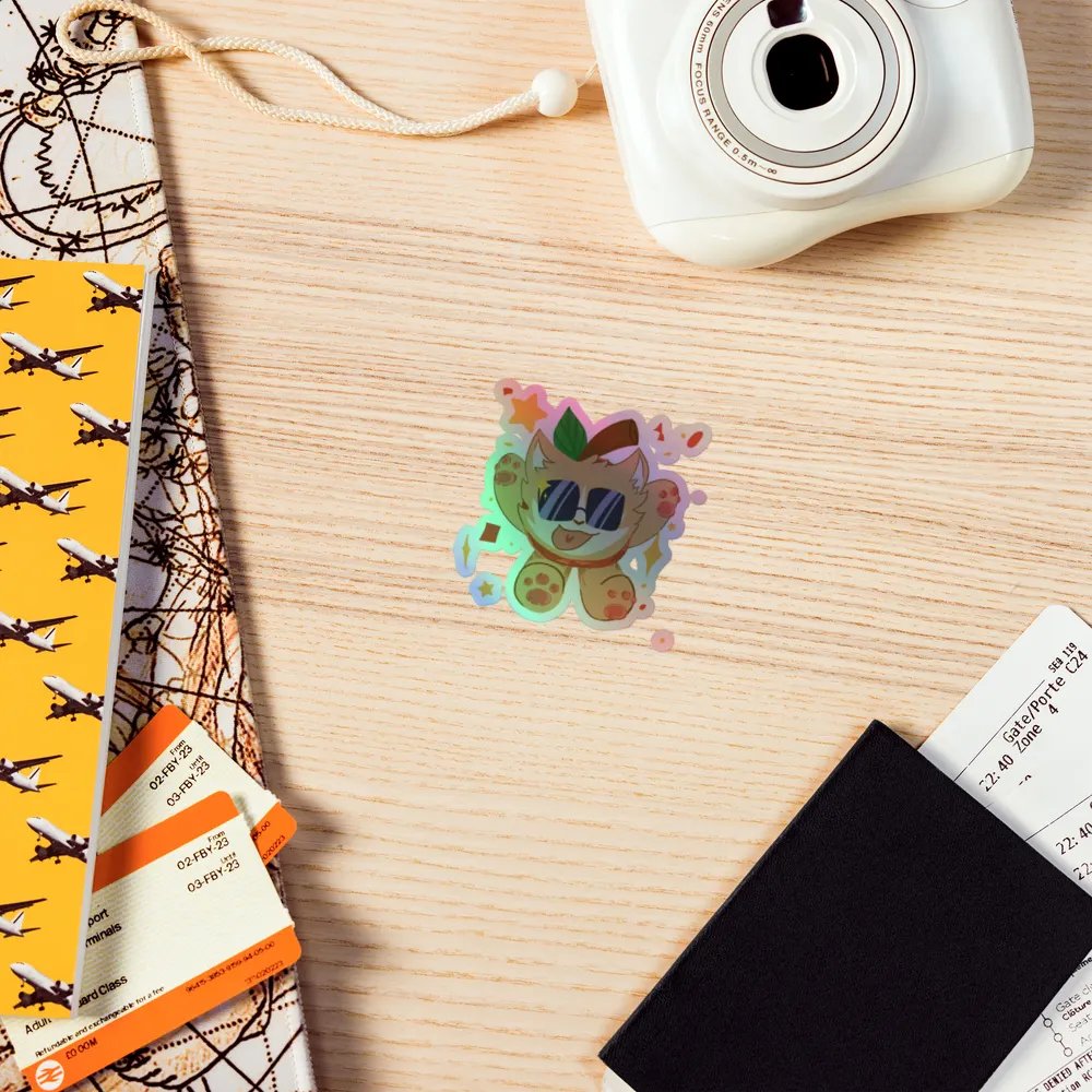 AppleCat Holo Sticker product image (5)