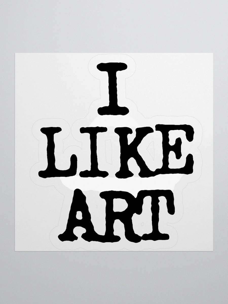 I LIKE ART STICKER product image (2)