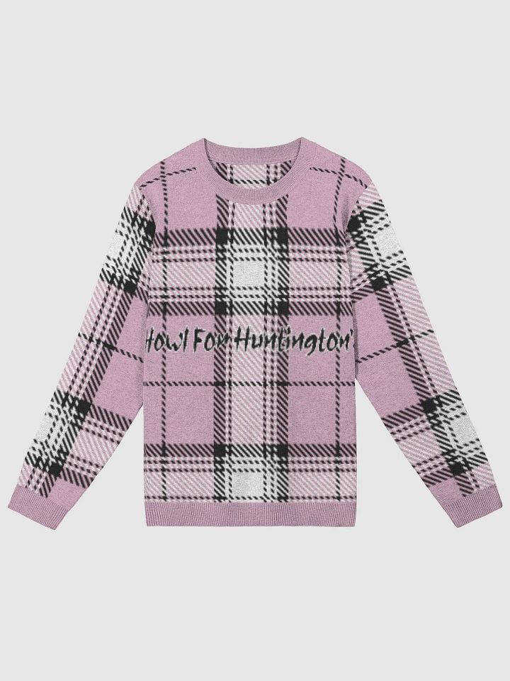 Huntington's Pink Plaid Sweater product image (3)