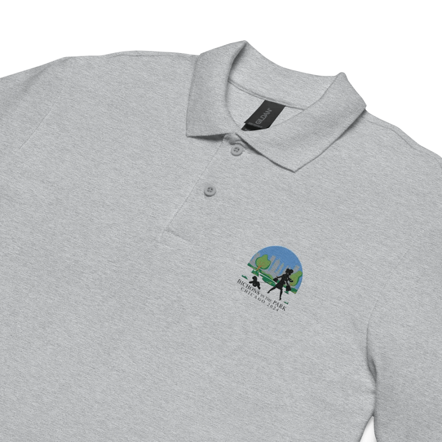 2024 National Specialty Gildan Embroidered Unisex Pique Polo in White or Grey product image (2)
