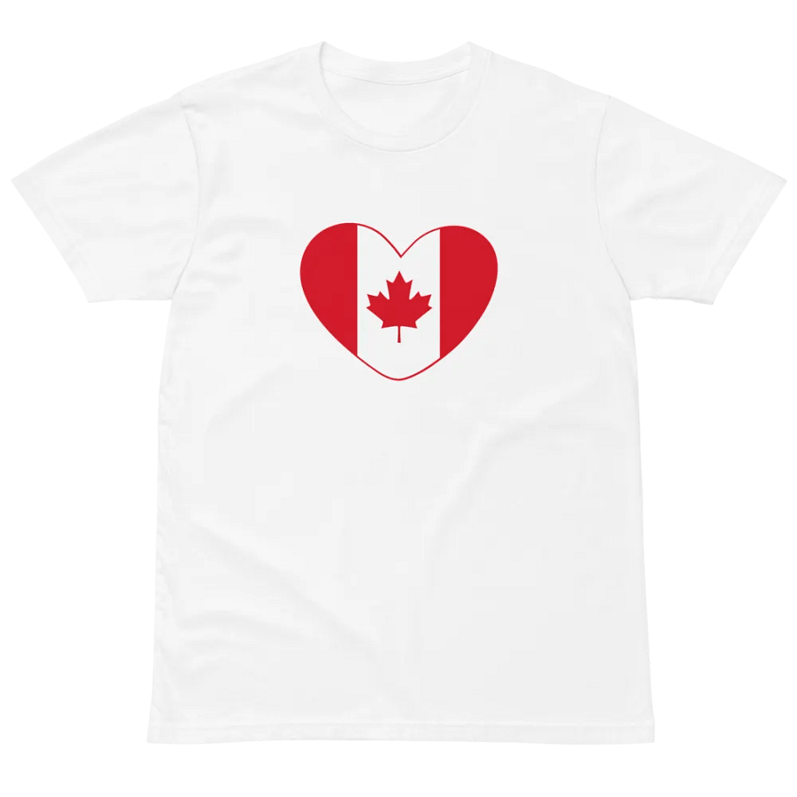 Canadian Heart Flag Unisex Tee product image (2)