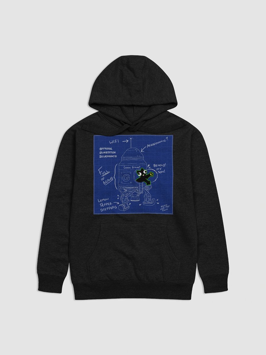 Premium Hoodie - DerpCat II Rocket Blueprint product image (1)