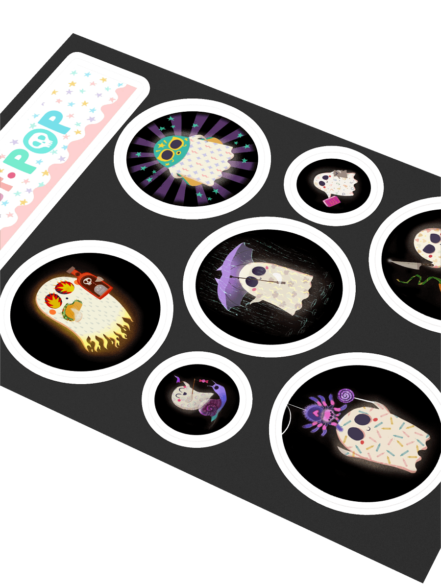 Ghost Pop Sticker Sheet #2 product image (2)